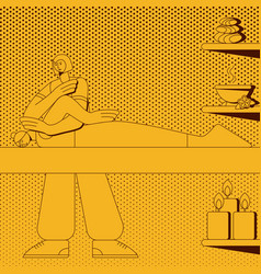 Sport Massage Technique Retro Style