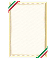 Vertical Frame And Border With Italy Flag