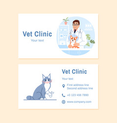 Veterinary Visit Card Design Template