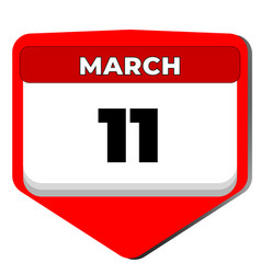 11 March Icon Calendar Day Date