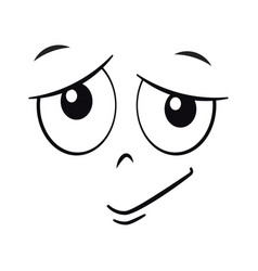 Cartoon Face With Raised Eyebrow