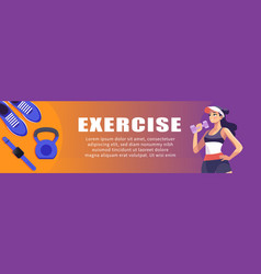 Gym And Exercise Banner