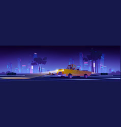 Car On Parking In Night City