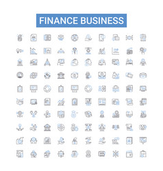 Finance Business Outline Icons Collection