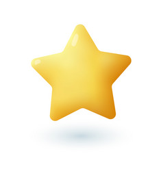 Gold Comic Star 3d Icon