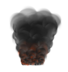 Black Smoke From Fire