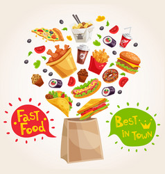 Fast Food Advertising Composition