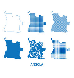 Map Of Republic Of Angola In Southern Africa