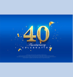 Premium 40th Anniversary Celebration Background