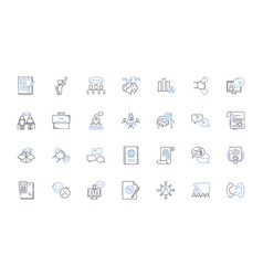 Proprietary Data Line Icons Collection