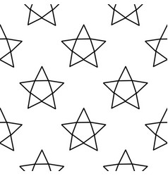 Star Outline Seamless Pattern