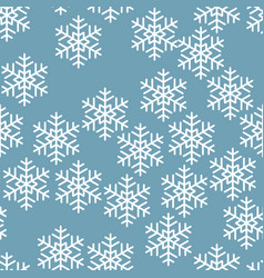 Winter Seamless Pattern With White Snowflakes