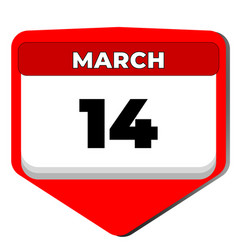 14 March Icon Calendar Day Date