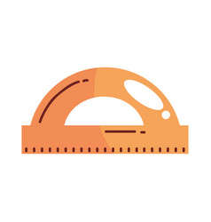 School Protractor Supply Icon