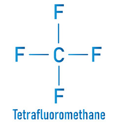 Tetrafluoromethane Molecule Skeletal Formula