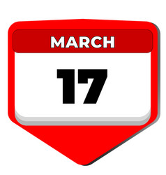 17 March Icon Calendar Day Date