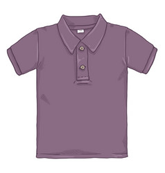 Single Cartoon - Purple Polo Shirt