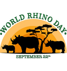 World Rhino Day September 22