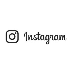 Instagram Silhouette Stroke Logo