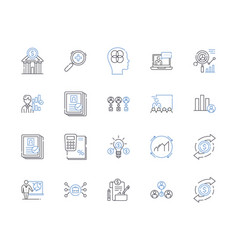 My Market Funds Line Icons Collection