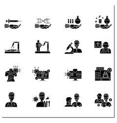 Ai Diagnostic Glyph Icons Set