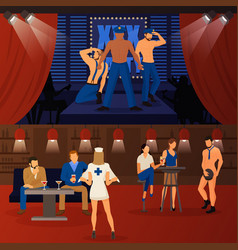 Club Striptease Banners Set