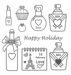 Graphic With Holiday Objects