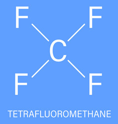 Tetrafluoromethane Molecule Skeletal Formula