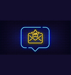 Vip Letter Line Icon Mail For Very Important