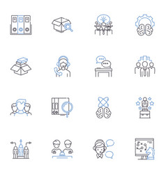 Consumer Insight Line Icons Collection Perception