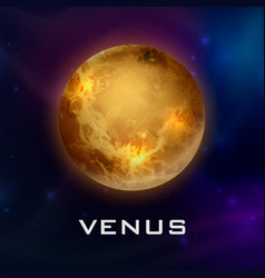 Planet Venus 3d Realistic Space