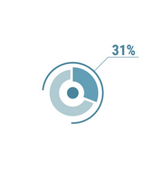 Thirty One Percent Chart 31 Percentage Diagram