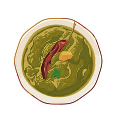 Indian Soup With Chili Pepper