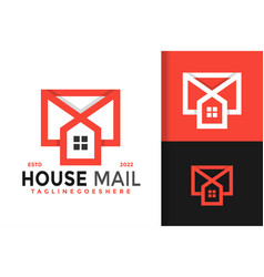 House Mail Logo Design Template