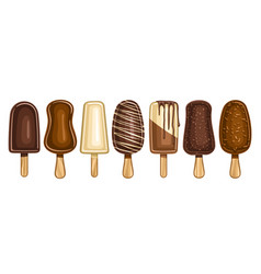 Set Chocolate Popsicle