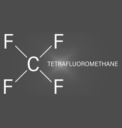 Tetrafluoromethane Molecule Skeletal Formula