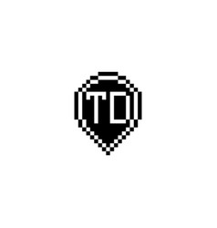 Td Pixel Art Initial Logo