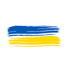 Ukrainian National Flag In Grunge Style