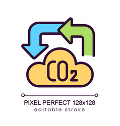 Carbon Cycle Pixel Perfect Rgb Color Icon