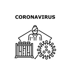 Coronavirus Concept Black