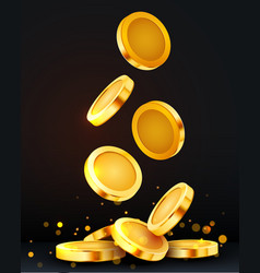 Falling Coins Money Flying Gold Coins