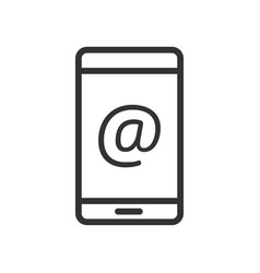 Smartphone With Email Outline Icon