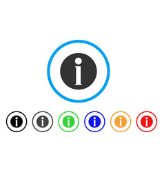 Info rounded icon Royalty Free Vector Image - VectorStock
