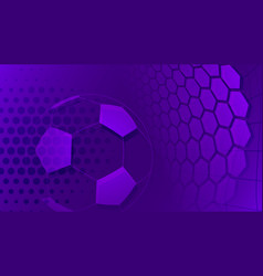 Soccer Background In Purple Colors Royalty Free Vector Image