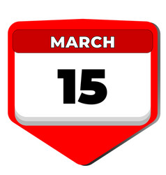 15 March Icon Calendar Day Date