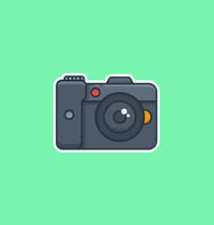 Camera Flat Icon Or Stickers