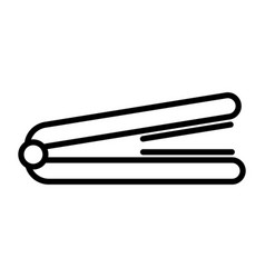 Hair Iron Outline Icon Isolated