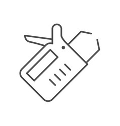 Spot Welding Line Outline Icon