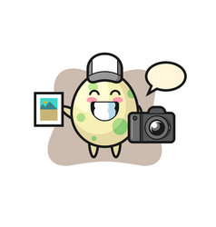 Character Spotted Egg As A Photographer