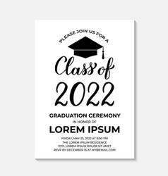 Graduation Party Invitation Card Template Black